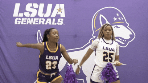Rock N Roll Basketball GIF by LSUA Athletics