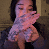 Cute Girl Smoking GIF