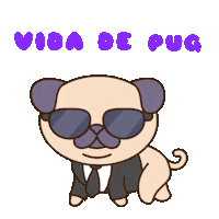 mibinternacional vida de pug Sticker by Men In Black: International