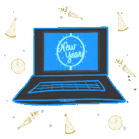 Happy New Year Celebration Sticker