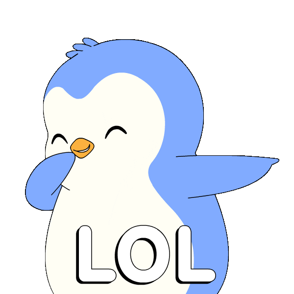 Cracking Up Lol Sticker by Pudgy Penguins