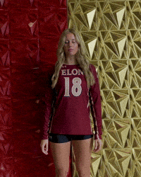 Elon Volleyball GIF by Elon Phoenix