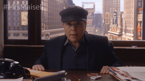 Season 4 Reaction GIF by The Marvelous Mrs. Maisel