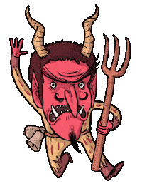 Sant Antoni Demon Sticker