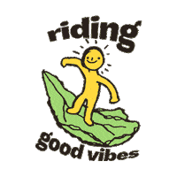 thecocinita good vibes good vibes riding Sticker