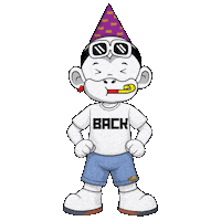 Im Back Turn Up Sticker by Zhot