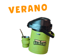 kurupiparaguay verano playa mate yerba Sticker