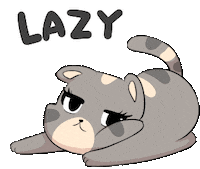 Tired Mew Mew Sticker by Jin