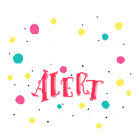 study_min17 lettering rosa azul verde Sticker