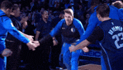 high five luka doncic GIF by NBA