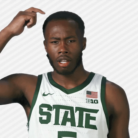 Thinking What GIF by Michigan State Athletics