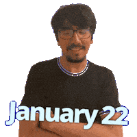 January 22 Sticker