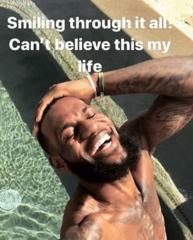 Lebron James Smiling GIF