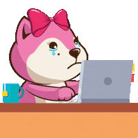 Dog Crying Sticker by BigBrains
