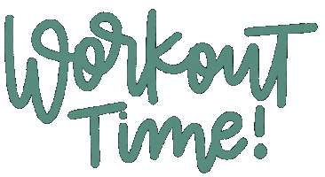 Workout Lettering Sticker