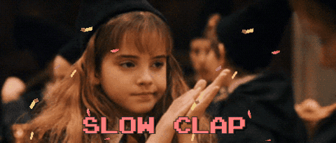 Harry Potter Slow Clap GIF by emibob