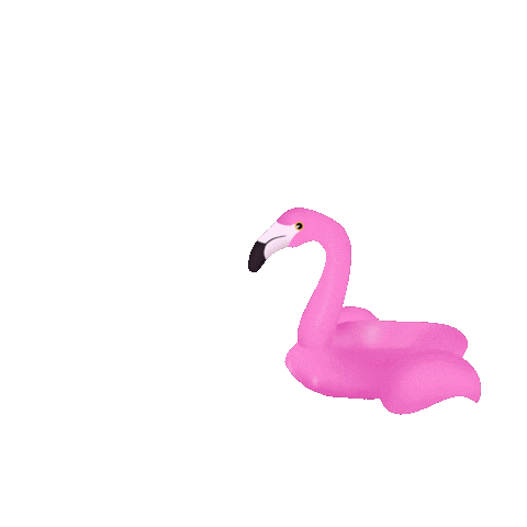 Pink Flamingo Sticker by Theposhdolls