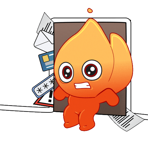 Data Breach Stress Sticker by Playember