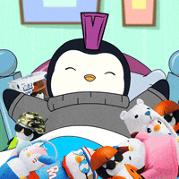 Tired Good Morning GIF by Pudgy Penguins