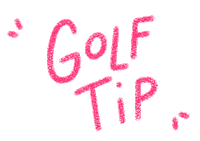 Pink Golf Sticker by Catharina Stewart