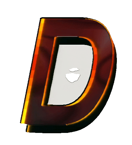 Glitch D Sticker by #BASILIO