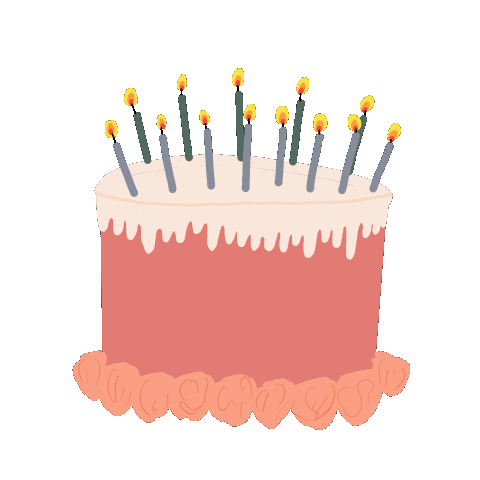 hannahjunlee giphyupload birthday cake happybirthday Sticker