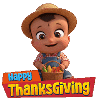 Fall Season Thanksgiving Sticker by Chhota Bheem