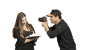 Camera Man Jason Sticker by Apex Audio Visuals