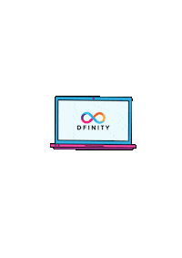 DFINITY mobile crypto computer click Sticker