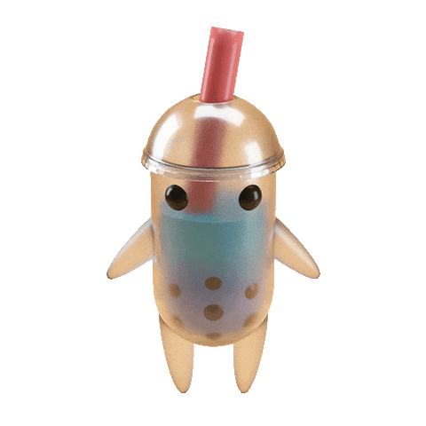 Happy Bubble Tea Sticker