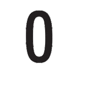number Sticker by YOOX