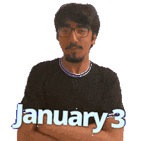 January 3 Sticker