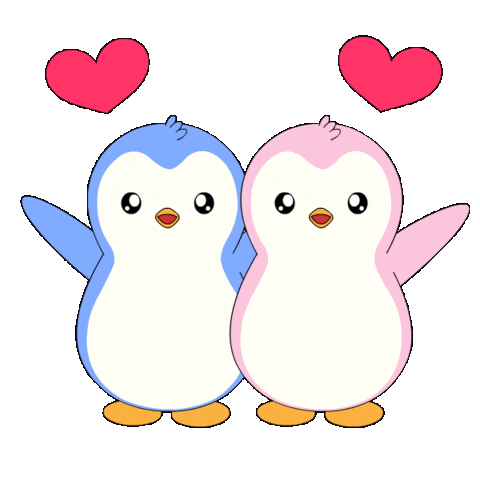 I Love You Heart Sticker by Pudgy Penguins