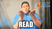 read a book GIF by ALO7.com