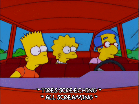 yell bart simpson GIF