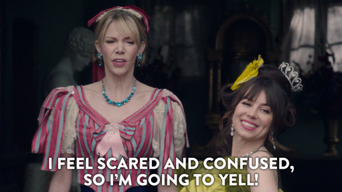 scared comedy central GIF by Another Period