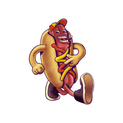Jerry_Can giphygifmaker mascot hotdog jerrygif Sticker