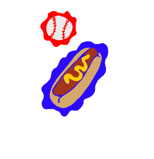 Hot Dog Summer Sticker