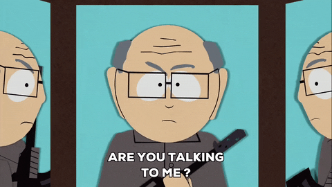 angry are you talking to me? GIF by South Park 