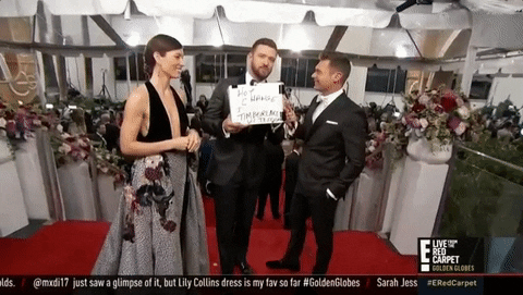 justin timberlake golden globes 2017 GIF by E!