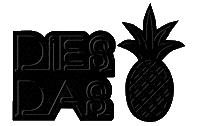Pineapple Dies Sticker