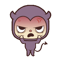 angry devil Sticker by Matucha