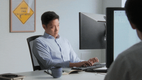 AmplifyProcurement giphyupload work eye roll over it GIF