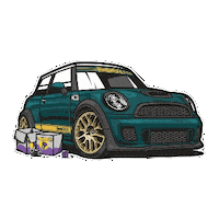 PowerflexUSA mini mini cooper powerflex powerflexusa Sticker