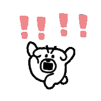 Surprised Sticker by takadabear