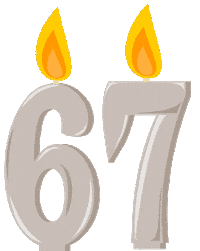 Birthday Flickering Sticker