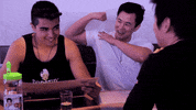 Flexing Tae Song GIF by Pretty Dudes
