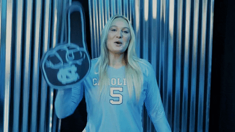 North Carolina Volleyball GIF by UNC Tar Heels