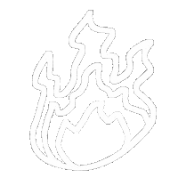 Fire Monochrome Sticker