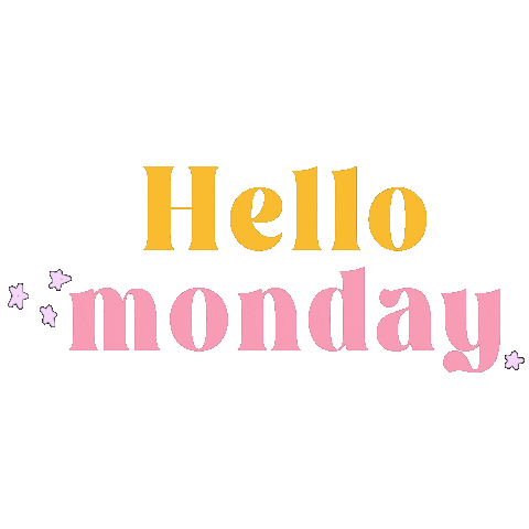 Monday Hello Sticker